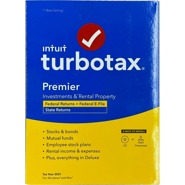 TurboTax Premier 2021 Tax Software, Federal and State Tax ...
