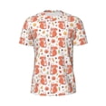 thumbnail image 5 of Wukai Squirrel And Maple Leaf Print Men's Short-Sleeved Mesh T-Shirt,Quick-Dry Short Sleeve Workout T-Shirt-3X-Large, 5 of 8