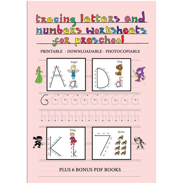 tracing letters and numbers worksheets for preschool this book has 65 printable downloadable and photocopiable tracing worksheets to help children learn to develop pen control this book comes with 6 bonus