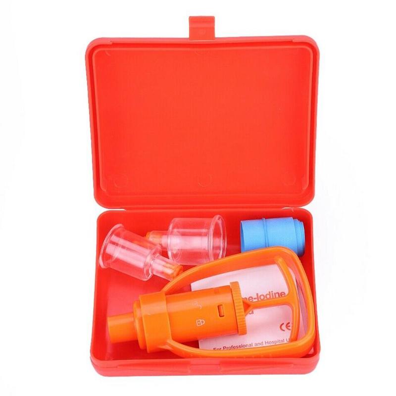 Outdoor Emergency Venom Extractor Pump Snake Insect Bite First Aid Wild