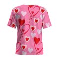 thumbnail image 6 of Xuyuer Valentine's Day Women's Tshirts Holiday Party Funny Costume 3D Print Funny Tuxedo Graphic Novelty Short Sleeve Crewneck Shirt Circus Costume Showman T-Shirts, 6 of 9