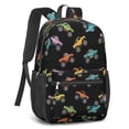 thumbnail image 2 of Monster Cartoon Truck Black Pattern 17" School Backpacks for Teens,Waterproof Oxford Fabric,S-Shape Padded Straps for School,Travel,Hiking,Camping, 2 of 6