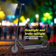 Electric Scooter Adults 350W Motor 19 MPH Top Speed 21Miles Range 8.5” Tires Foldable Lightweight E-Scooter with Dual Braking System App Control