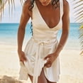 thumbnail image 3 of Vestido de tirantes finos para mujer estilo Sexy blanco con tirantes ropa de fiesta con cordones FLhrweasw Nuevo, 3 of 9