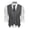 Dark Gray, variant on COOFANDY Men's Layered Suit Vest Business Dress Vests Formal Wedding Waistcoat Slim Fit