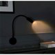 thumbnail image 4 of 2 stycken svarta 3W väggläslampor, flexibel justerbar nacklampa i aluminium, sänglampa med strömbrytare LED-ögonskydd, 4 of 4