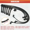 thumbnail image 3 of Cables de bobina de bujía de coche 7mm para Honda Accord 1998-1999 3.0L para Acura CL No.32720P8AA02 - Paquete de 7, 3 of 7
