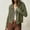 Army Green, variant on Women's Hooded Long Sleeve Loose Slouchy Zipper Button Pocket Hoodie plus Size Womens Windbreaker Jackets 5x Swing Coat Car Coat Women plus Size Fringe Jacket Coat Jackets for Women plus Size Mean