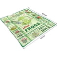 thumbnail image 5 of Frog Blanket Cute Print Flannel Throw Gift for Childs Teens Adults Super Soft Snuggle Portable Foldable Bed Sofa Couch Novelty Unisex 130x150 Green 50x60, 5 of 5