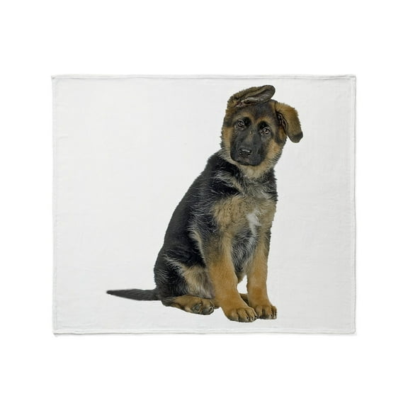 CafePress - German Shepherd Puppy Throw Blanket - Soft Fleece Throw Blanket, 50"x60" for All Ages