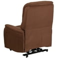 thumbnail image 4 of Flash Furniture HERCULES Series Brown Microfiber Remote Powered Lift Recliner for Elderly, 4 of 7
