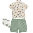 thumbnail image 1 of PL Baby Baby Boy Three Piece Top, Short & Socks Set, 1 of 4