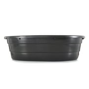 Little Giant 15 Gal Poly Plastic Oval Stock Water Tank Trough, Black (2 Pk)