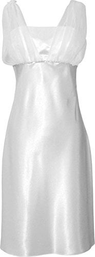 plus size white satin dress