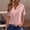 Pink, variant on Womens T Shirts Graphic Neck Buttons Shirts Short Sleeve Dressy Blouses Geometric Print Swea Clothes Tshirts Tops