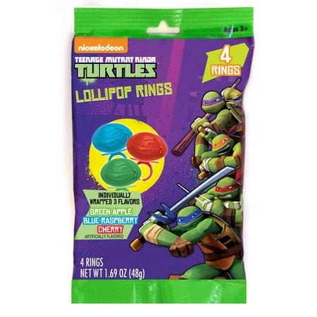 Celebrations Tmnt 4-pk Lollipop Ring
