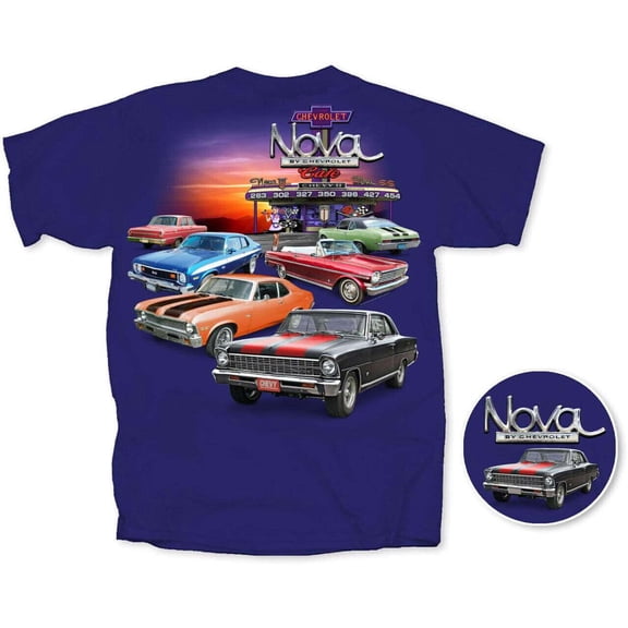 Chevrolet Nova Cafe Mens T Shirt (Joe Blow t's)Licensed