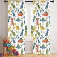 thumbnail image 5 of Blackout Kids Curtains,Colorful Dinosaur and Leaf Pattern Childrens Insulated Curtains Set Of 2,Bedroom Essentials,Toddler Room Decor 42"x84", 5 of 5