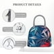 thumbnail image 4 of Balery Red And Blue Leaves Bolsa de Almuerzo para Mujeres, Caja de Almuerzo, Bolsa de Almuerzo Pequeña Impermeable, Tote de Almuerzo Reutilizable con Gran Capacidad, 4 of 6