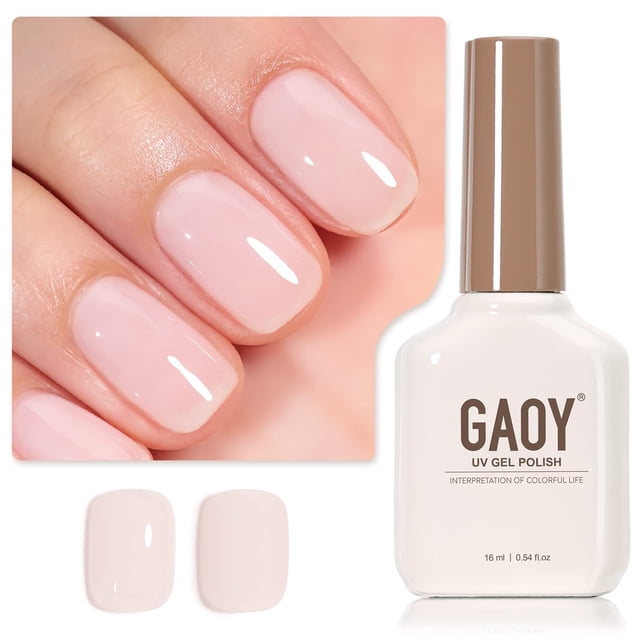 Esmalte de uñas en gel GAOY Sheer Light Pink, 16 ml, UV Light Cure
