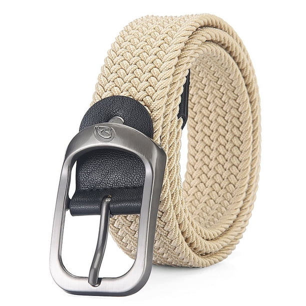 Cinturón de hombre, cinturón elástico sin agujeros, cinturón elástico con hebilla de pasador para estudiantes, cinturón de pantalones de moda para hombres y mujeres jóvenes