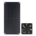 thumbnail image 1 of Impermeable al aire libre del ventilador con energía solar de 10w 12v, con el cable de 1,5m de largo para el invernadero, casas del animal doméstico, cobertizo, 1 of 5