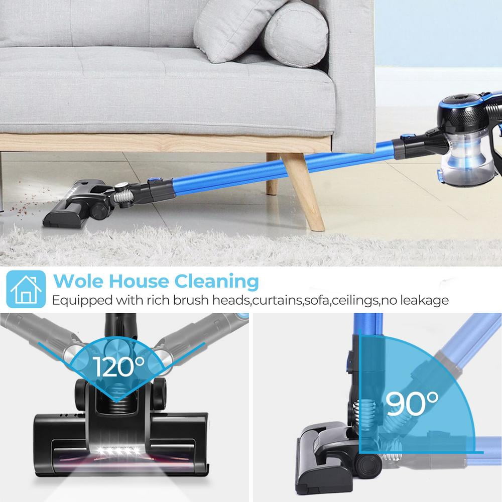 Cordless handheld vacuum cleaner with 