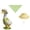 D3_Green, variant on SMKE Goose Costume Clothes,Green Adorable Straw Hat Goose Outfit For Themed Yard Styling,Porch Goose Holiday Costume,Plastic Cement Statue Clothes,Outdoor Yard Decor,Porch Goose Outfits(No Geese)