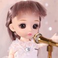 thumbnail image 4 of Fiudx Ofertas flash del día solo en línea Mini muñeca de 6 pulgadas con 13 articulaciones móviles para niña, ojos grandes, hermosa muñeca de juguete DIY con ropa, vestido, muñeca de moda, 4 of 6
