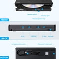 thumbnail image 4 of External DVD Drive, USB3.0 CD DVD +/-RW Burner for Laptops, Optical Drive with SD Slot, 4 of 10