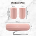 thumbnail image 4 of 1 Pcs Travel Case for Toothbrush, Toothpaste and Makeup Brushes, Toothbrush holders travel. Portable Holder for Home, School, Camping and Bathroom, 4 of 6