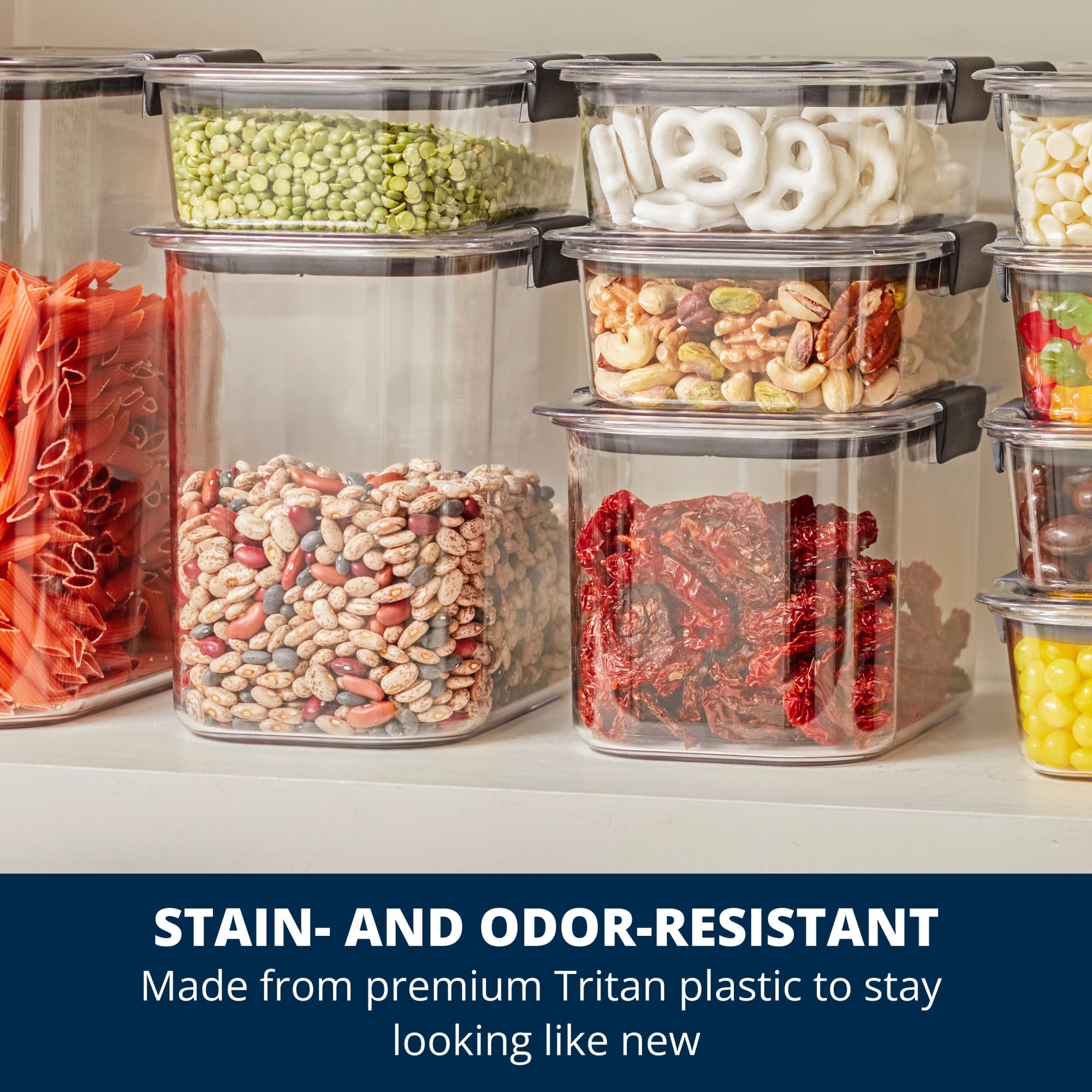 Rubbermaid Brilliance Pantry Container, 16-Cup, 3-Pack photo 5
