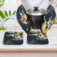 thumbnail image 6 of Funny Astronaut Heat Resistant Microwave Oven Gloves Set for BBQ Baking Grilling,Baking Gifts Cooks for Women,Housewarming Gifts for New Home, 6 of 6
