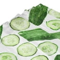 Fabric Shower Curtains for Bathroom funny Cucumber Print 60x72In