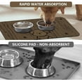Dog Mat for Food and Water Absorbent Rubber Mat Quick Drying Pet Food