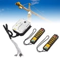 thumbnail image 4 of Crane Industrial Remote Control, Anti Drop ABS Wireless Crane Remote Control Double Handle Power Monitoring  for CNC for Coal Mining Machinery AC24V, 4 of 7