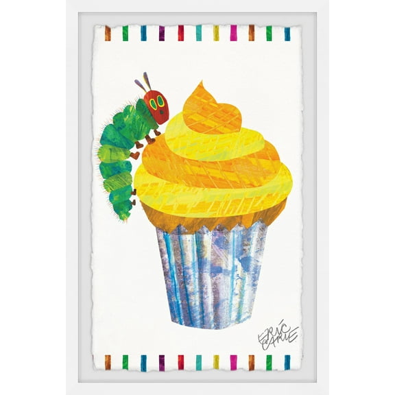 Marmont Hill Caterpillar Cupcake by Eric Carle Framed Wall Art