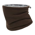 thumbnail image 1 of Polaina de cuello de invierno térmica, resistente al viento, ajustable, para adultos, bufanda multiusos Café, 1 of 9