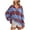 Brick Red, variant on WEIYLL T Shirts for Women Oversized Sweat Fall Polo Lapel Long Sleeve Striped Navy Tops Sizes M