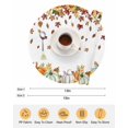 thumbnail image 6 of 15 Inch Round Placemats Set of 4, Orange Pumpkins Fall Non Slip Heat Insulation PP Table Mats, Thanksgiving Autumn Maple Leaf Sunflower Washable Place Mats for Kitchen Dining Party Table Decor, 6 of 7