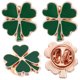 thumbnail image 3 of Broche vintage de trébol de cuatro hojas, 4 piezas, de aleación, para el Día de San Patricio., 3 of 6