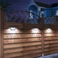 thumbnail image 6 of Hengdidi Solar Powered Outdoor Lights 6 Pack - Ip65 Waterproof Wall Lighting for Fence/Steps/Stairs/Garden - Dusk To Dawn Auto Sensor with 10,000h Lifespan (90x62x50mm), 6 of 7