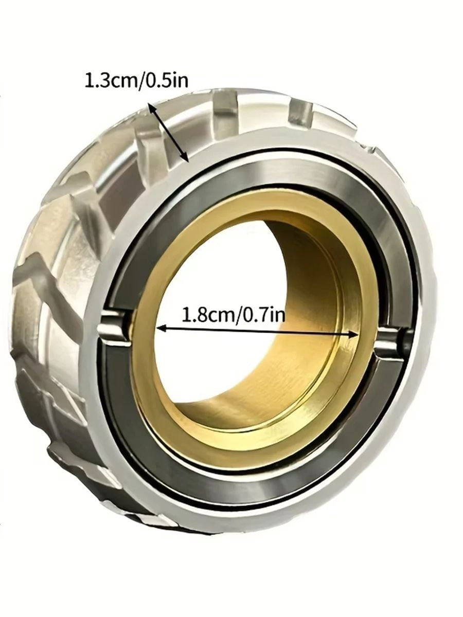 T-Conceal EDC Fidget Sliders Fidget Toys Stress Relief for Adults Magnetic Metal ADHD Casual Fidget Rings Haptic Coin Blocks (Tire-Upgrade)