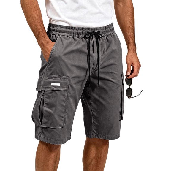 Trgacdwlo Mens Shorts Cargo Breathable Men's Athletic Shorts Running Workout Quick Dry Elastic Waist Mens Shorts Casual with Pocket