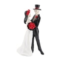 thumbnail image 2 of Estatua De Pareja De Boda De Esqueleto, Decoración De Esqueleto De Pareja De Halloween Hecha A Mano Decorativa Coleccionable Para Mesa, 2 of 7