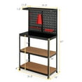 thumbnail image 4 of Costway Tool Storage Workbench 4 Shelf Multipurpose Garage Worktable w/Peg Board Hook Kit, 4 of 10