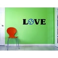 thumbnail image 1 of Custom Decals Love Baseball Wall Art Size: 6 X 20 Inches Color: Multi, 1 of 1