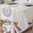 thumbnail image 2 of Fall Sunflower Vinyl Tablecloth Rectangle Plastic PVC Oilcloth Tablecloths Wipeable Table Cloth Cover for Foot Folding Tables Kitchen Dining Room Table Crafting x, 2 of 7
