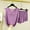 Purple, variant on Hrsba Plus Size V Neck Pajama Set for Women Solid Color Tank Top and Shorts Summer Lightweight Soft Breathable Ladies Sleepwear Nightwear Set