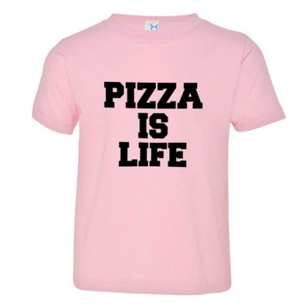 

PleaseMeTees™ Toddler Pizza Is Life I Love Pizza Cheese Bacon HQ Tee